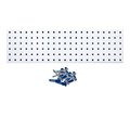 Triton Products (1) 31.5 In. W x 9 In. H White Epoxy 18-Gauge Steel Square Hole Pegboard Strip LBS-2W